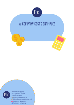 72 company costs examples