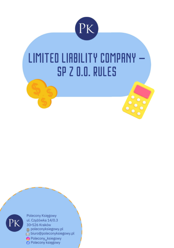 Limited liability company – sp z o.o. rules