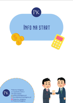 Informacje na start działalności gospodarczej